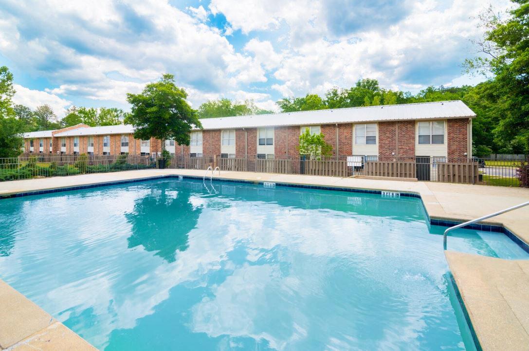 the swimming pool at our apartments
