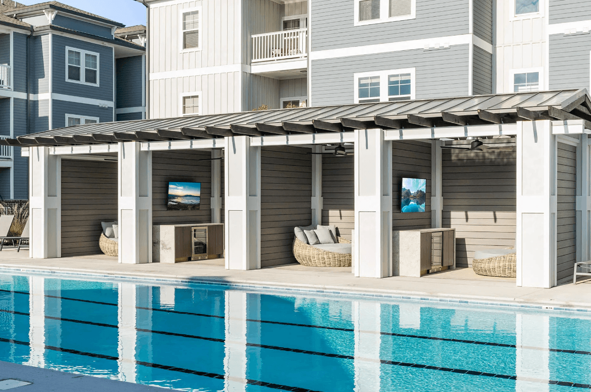 Four cabanas